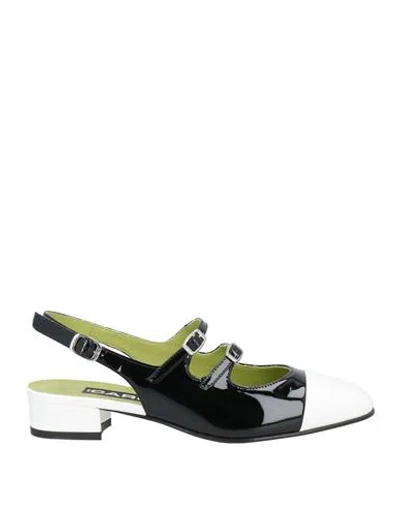 CAREL PARIS CAREL PARIS WOMAN PUMPS BLACK SIZE 7.5 LEATHER