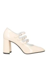 Carel Paris Woman Pumps Blush Size 11 Leather In Pink