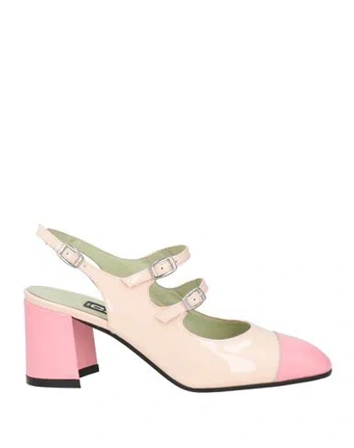 Carel Paris Woman Pumps Light Pink Size 8 Leather