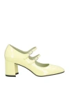 Carel Paris Woman Pumps Lime Green Size 8 Leather