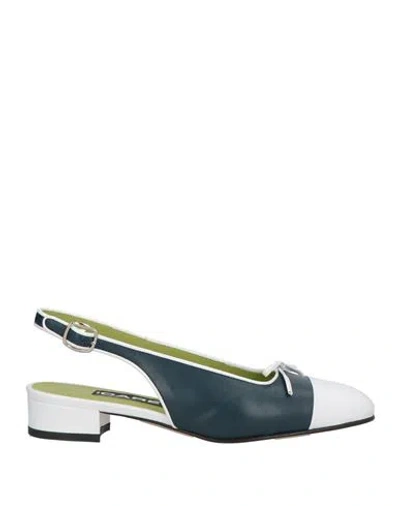 Carel Paris Woman Pumps Midnight Blue Size 7 Leather
