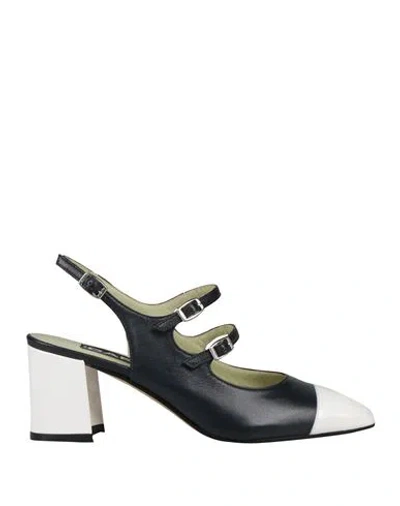 Carel Paris Woman Pumps Navy Size 8 Leather