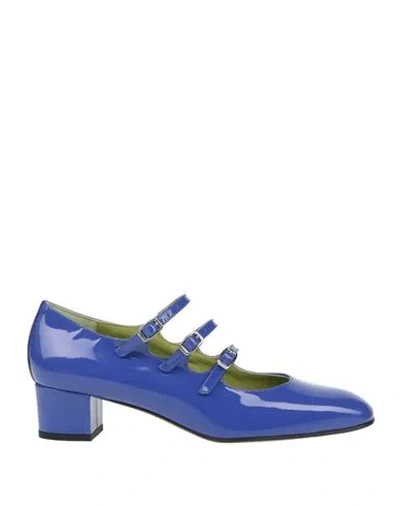 Carel Paris Woman Pumps Purple Size 8 Leather