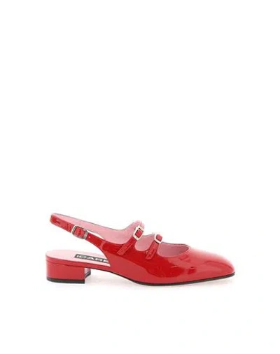 Carel Paris Slingback In Red Patent Leather