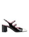 Carel Paris Papaya Patent Leather Slingback Pumps In White