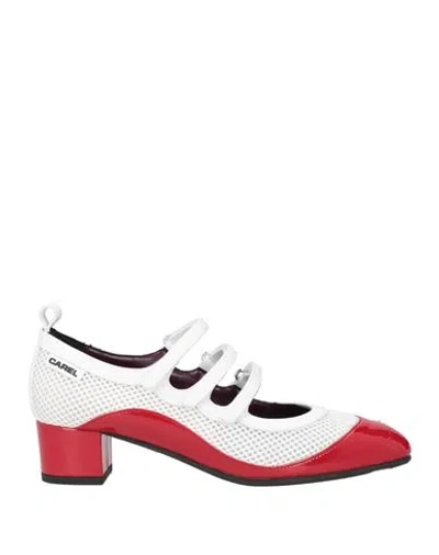 Carel Paris Woman Pumps White Size 8 Textile Fibers