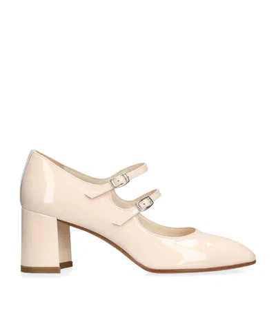 Carel Patent Leather Alice Mary Jane Pumps 60 In Beige