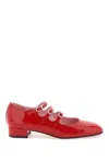 Carel High-shine Side-buckle Pumps In Red
