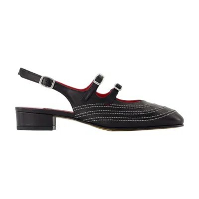 Carel Peche Moto Flat In Black