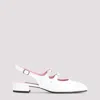 Carel Flate Double Strap Slingback In White