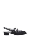 Carel Royal Heel Slingback Square Studs In Black
