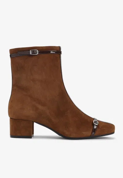 Carel Starter 45 Ankle Boots In Brown