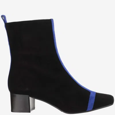 Carel Suede Ankle Boot In Black