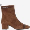 Carel Suede Leather Start Boots In Brown