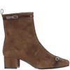 Carel Suede Leather Start Boots In Brown
