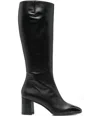 Carel Sunrise Leather Boots In Black