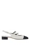 Carel Two-tone Nappa Leather Abricot Pumps