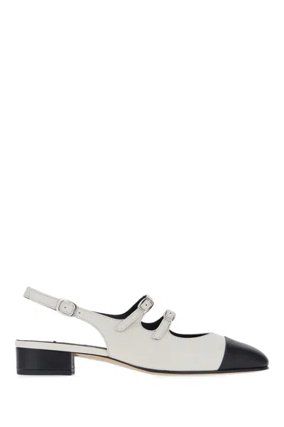 Carel Two-tone Nappa Leather Abricot Pumps