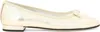 Carel "bow Detail" Metallic Ballet Flats In Gold