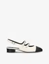 Carel Abricot 24 Mules In Beige Comb