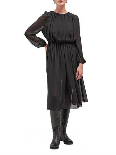 Careste Autumn Grecian Dress In Black