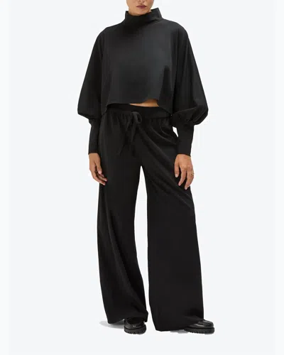 Careste Carmenita Long Sleeve Top In Black In Multi