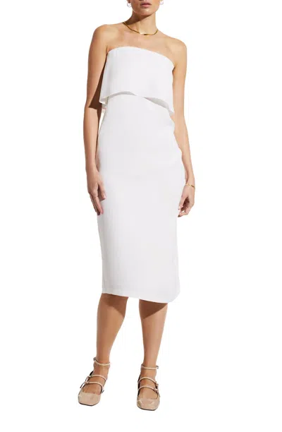 Careste Chloe Dress In White Sand