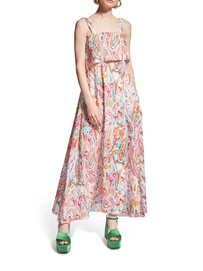 Careste Cristina Spring Dress In Paisley In Multi