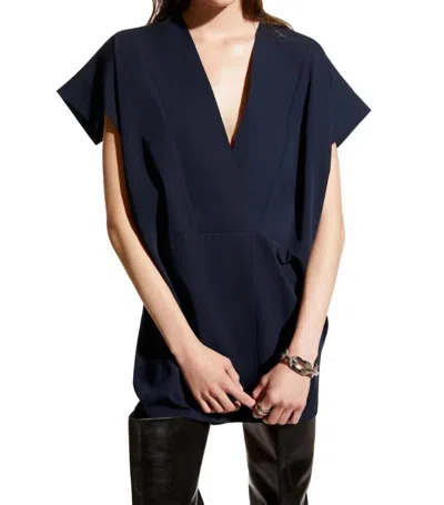 Careste Gabrielle Kimono Style Tunic Dress In Midnight Blue