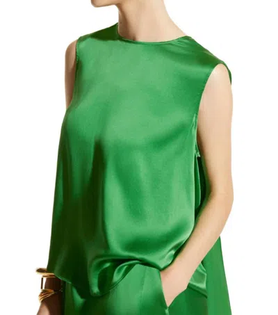 Careste Madison Asymmetrical Blouse In Green