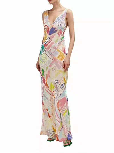 Careste Melanie Dress In Abstract Courage In Multi