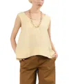 Careste Verona Trapeze Top In Biscotti