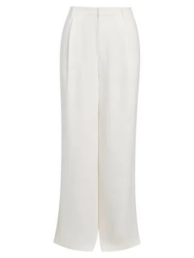 Careste Women's Milo Silk Pants In Brilliant White