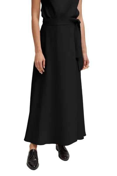 Careste Zara Wrap Skirt In Black
