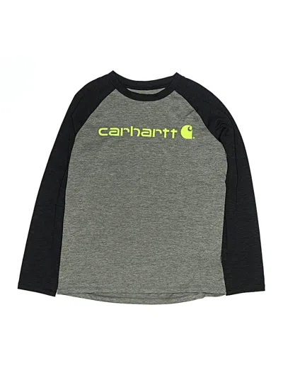 Pre-owned Carhartt Kids' 3/4 Sleeve T-shirt In Gray
