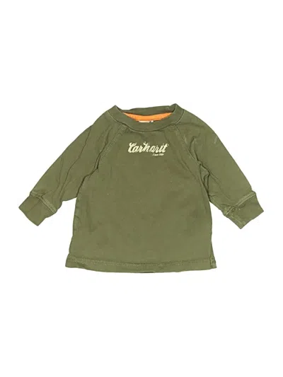 Pre-owned Carhartt Babies' 3/4 Sleeve T-shirt In Green