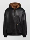 Carhartt Wip Og Active Jacket 50th Anniversary Edition Leather In Black