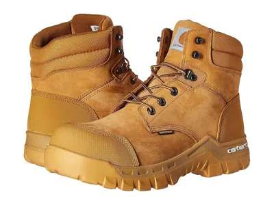 Carhartt 6 Rugged Flex Waterproof Comp Toe Work Boots In Brown