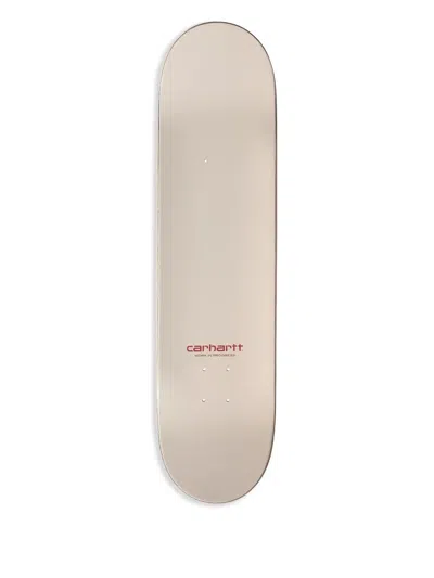 Carhartt A Real Treat Graphic-print Skateboard Deck In Neutrals
