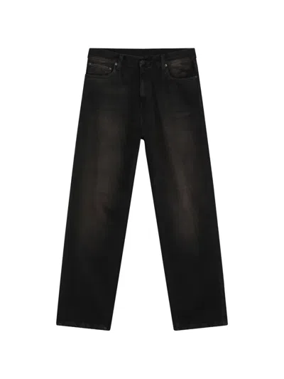 Carhartt Aaron Faded-effect Jeans In Black