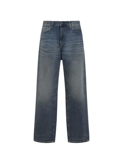 Carhartt Aaron Faded-effect Jeans In Blue