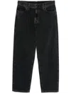 Carhartt Pantalon Newel Black Stone Washed In Black