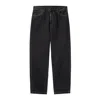 Carhartt Pantalon Newel Black Stone Washed In Black