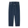 Carhartt Wip Aaron Pant Blu In Blue