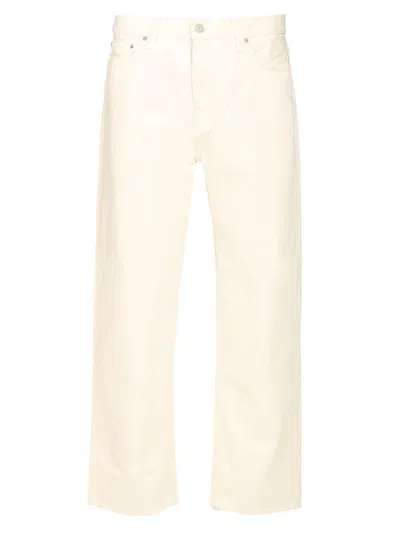 Carhartt Aaron Pant Smith Denim Rinsed In White