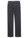 Carhartt Aaron Pant With Classic Corduroy Texture And Structured Silhouette In Black