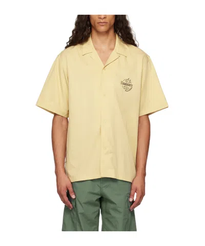 Carhartt Abraze Long-sleeved Shirt In Xx 2bk Cornsilk / Bl