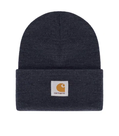 Carhartt Acrylic Watch Dark Navy Heather Beanie In Blue