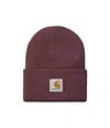 Carhartt Acrylic Watch Hat In Burgundy