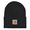 Carhartt Work In Progress Schooling Beanie In Black
